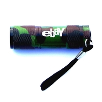 Camouflage metal LED flashlight with Batteries... from ASI 74585 Nu Promo...