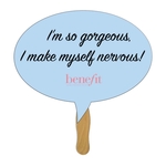 Thought Bubble Hand Fan Full Color