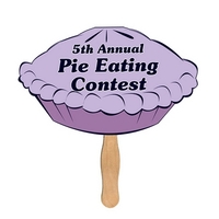 Pie Sandwiched Hand Fan Full Color