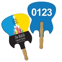 Electric Guitar Auction Hand Fan Full Color