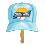 Baseball Hat Sandwiched Hand Fan Full Color