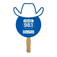 Cowboy shape fast fan with wooden stick.... from ASI 67620 Lion Circle Corp /...