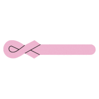 Blank Pink Ribbon Emery Board