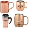 Copper Drinkware with your custom printed branding or personalized logo.