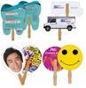 Economy Stick Hand Fans with your custom printed branding or personalized logo.