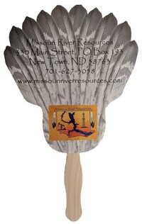 Feather Fan double side liquid laminated offset sandwich fan with high......