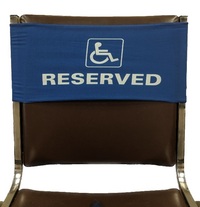 Imported Handicap / Handicapped RESERVED Chair Covers