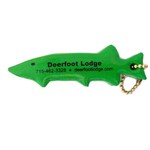 Muskie / Northern Pike Fish Shaped Foam Coated Keychain