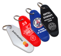 Hotel key tag - diamond; 1 3/4" x 3 1/2".... from ASI 79896 Promo Plastik