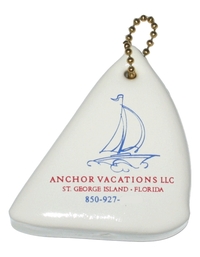 Sail boat Shaped Floating Keychain / Key chain / Key tag