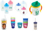 Sippy & Spill Resistant Cups for Babies, Toddlers & Children with your custom printed branding or personalized logo.