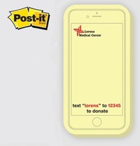 Post-it Note Pads Die Cut to the shape of a smartphone... from ASI 91240...