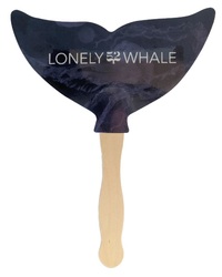 Whale tail shaped hand fan with a wooden stick. ... from ASI 67620 Lion...
