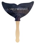 Whale Tail Hand Stick Fan
