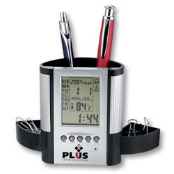 Clock / Calendar DESK ORGANIZER... from ASI 42424 ZZ DROPPED -Bullet