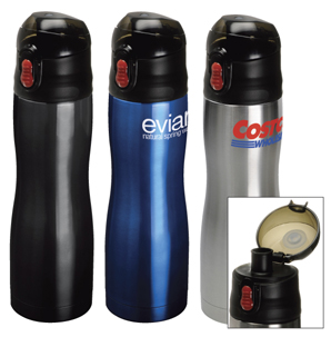 Stainless Steel Hourglass Flask... from ASI 42424 ZZ DROPPED -Bullet