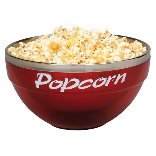 2 quart Acrylic / Stainless Steel Popcorn Bowl... from ASI 40261 Berney-Karp Inc