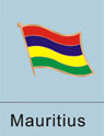 Mauritius Flag Pin