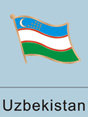 Uzbekistan Flag Pin