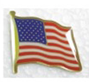 Silkscreen Printed Flag Pin