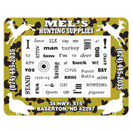 Camouflage Picture Frame with 40 Punch Out Words Magnet... from ASI 68507 The Magnet Group