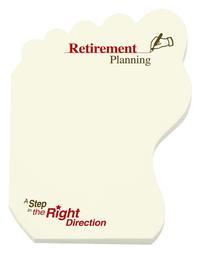 Foot / Footprint Die cut Post it Note Pads ... from ASI 91240 3M/Promotional Markets Dept