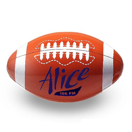 Inflatable Football Shaped Beachball... from ASI 94290 ZZ OLD/Drop - Waehner Importing Co Inc