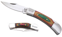 Colored Wood Handled Pocket Knife... from ASI 89320 Starline USA Inc
