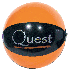 Inflatable 16 inch Two-Color Beachball... from ASI 39209 Beachline Corporation