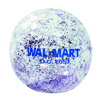 Inflatable Clear with Red, White, and Blue Glitter Beachball... from ASI 39209 Beachline Corporation