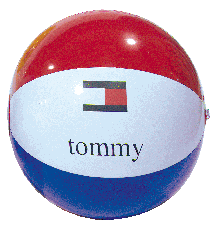 Inflatable Red/White/Blue Beachball... from ASI 39209 Beachline Corporation