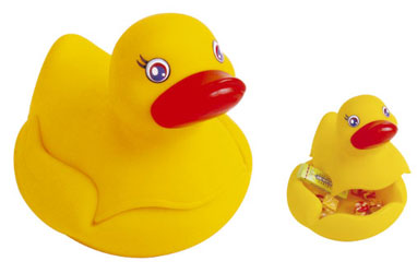 Rubber Duck Holder with Lid... from ASI 57705 Goodview Industries Co Inc