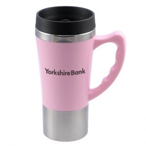 16oz Metallic Steel Grip Travel Cup... from ASI 39552 BEL Promo