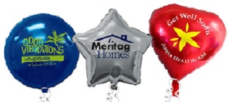 Heart / Star / Round Mylar Foil Balloons... from ASI 55675 Galaxy Balloons Inc