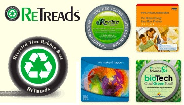 Retreads Mouse Pads - from Recycled Tires... from ASI 49716 Digispec & CounterPoint
