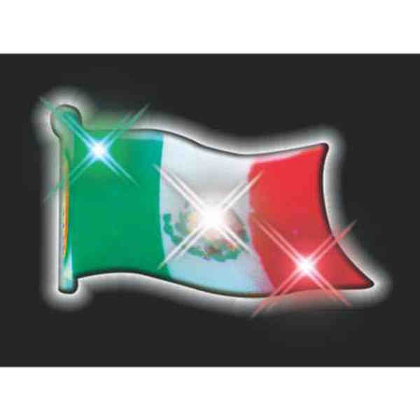 Flashing Mexican Flag Pin... from ASI 34194 ALightPromos