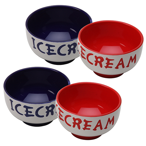 Ice Cream Bowl Set (4 12oz Bowls with silicone bases)... from ASI 79370 ZZ DROPPED -The Premium Line