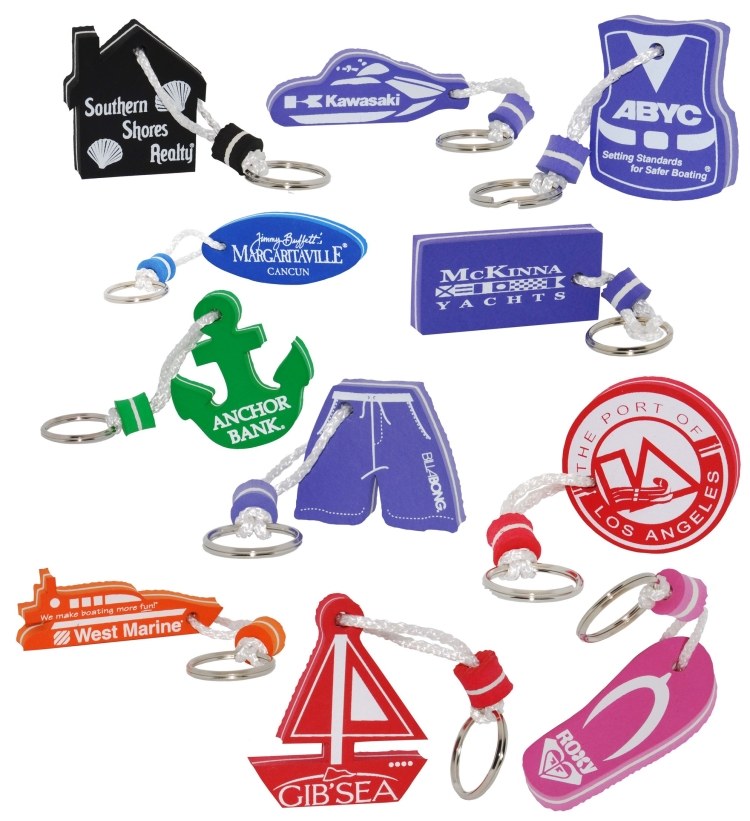 Layered EVA Foam Floatable Keyring... from ASI 55030 ZZ DROPPED - Footprints USA