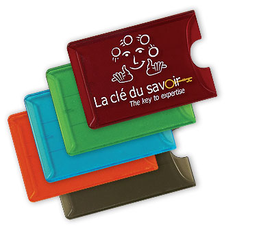 Translucent Colors Rigid Card Holder... from ASI 79896 Promo Plastik