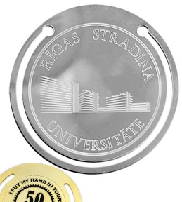 Brass Bookmark - Metal Circle or other Shape