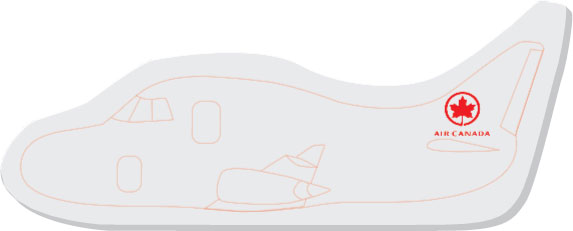 Jet / Airplane / Plane - Die Cut Post-it Note Pads... from ASI 91240 3M/Promotional Markets Dept