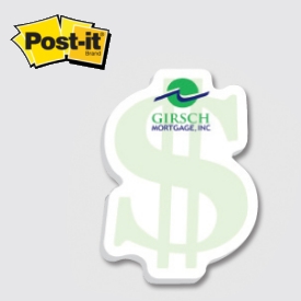 Dollar / Money / Currency - Die Cut Post-it Note Pads... from ASI 91240 3M/Promotional Markets Dept