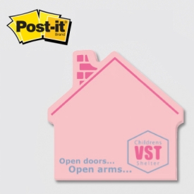 House / Home - Die Cut Post-it Note Pads ... from ASI 91240 3M/Promotional Markets Dept