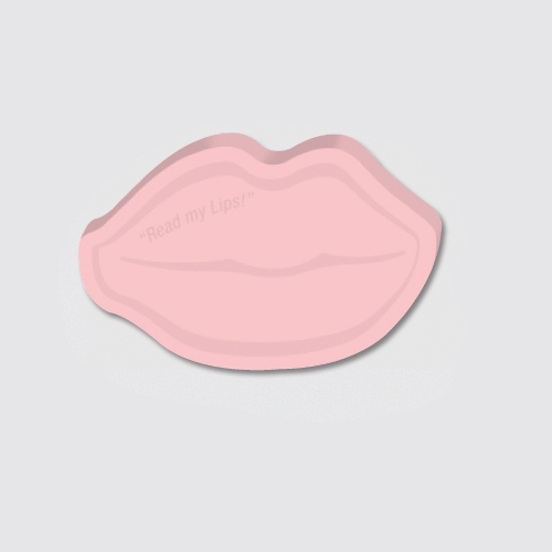 Lips / Kiss - Die Cut Post-it Note Pads ... from ASI 91240 3M/Promotional Markets Dept