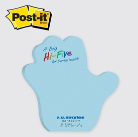 Hand Shaped Post-it Note Pads... from ASI 91240 3M/Promotional Markets Dept
