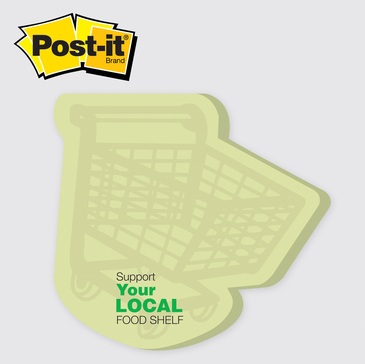 Shopping Cart / Grocery Cart Post-it Note Pads... from ASI 91240 3M/Promotional Markets Dept