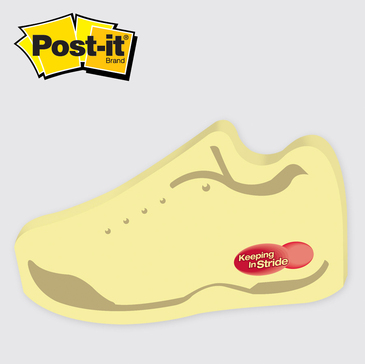 Tennis Shoe / Sneaker - Die Cut Post it Note Pads... from ASI 91240 3M/Promotional Markets Dept