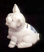Sitting Pig Piggy Bank... from ASI 93235 Valley Casting Inc