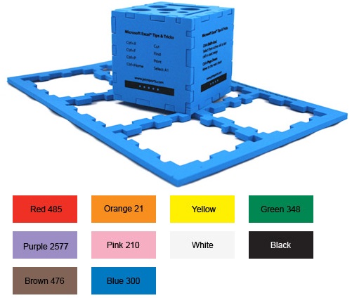 3" Foam Cube w/ optional Pencil Holder / Bank Slots -... from ASI 54886 Foamworx