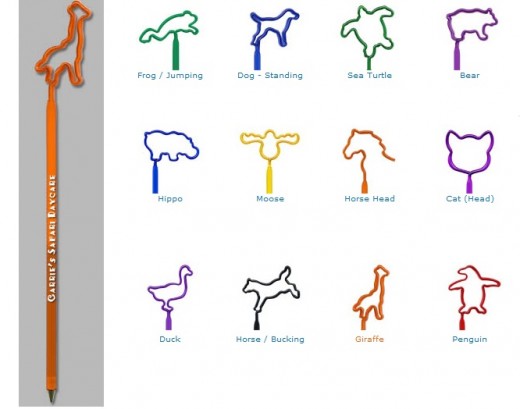 Wild Animals / Zoo Animals / Mascots / Dinosaurs Shaped Pens... from ASI 39850 The Bentcil Company